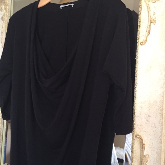 Anarkh NWOT “Lo Tunic” black dress. 100% bamboo.XS - Picture 2 of 6